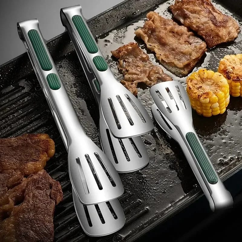 Pinza De Cocina Acero Inoxidable Multiuso Para Carne Y Ensalada